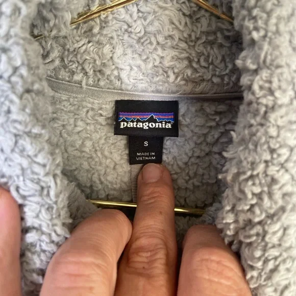 Patagonia Los Gatos 1/4 zip fleece jacket salt gray. EUC SZ small - Picture 5 of 7